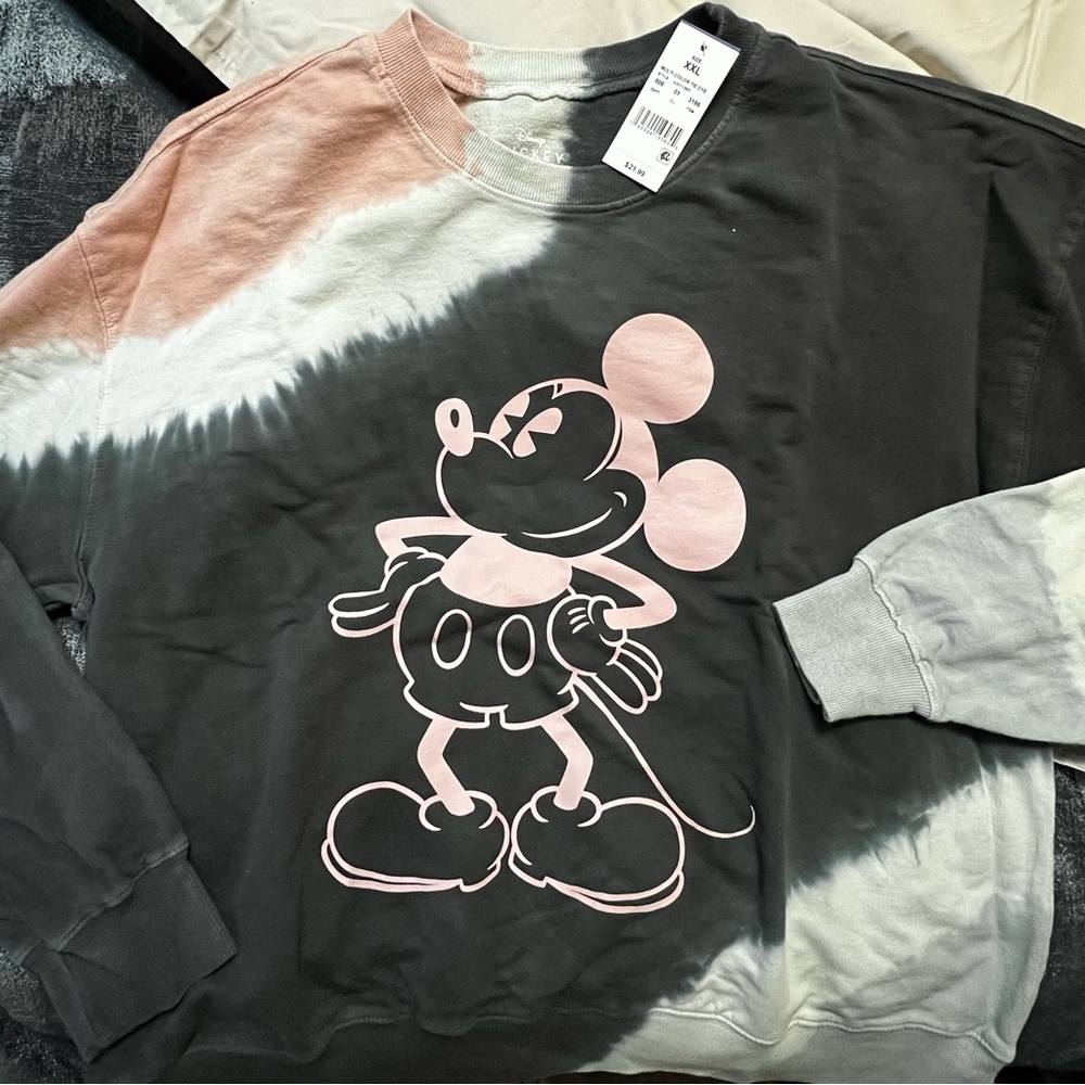 Tye dye Mickey sweatshirt-XXL